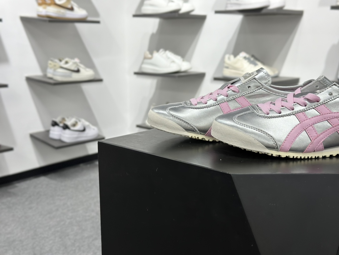 160 鬼塚虎/Onitsuka Tiger Mexico 66经典墨西哥系列低帮复古皮革慢跑鞋 THL7C2-9399
