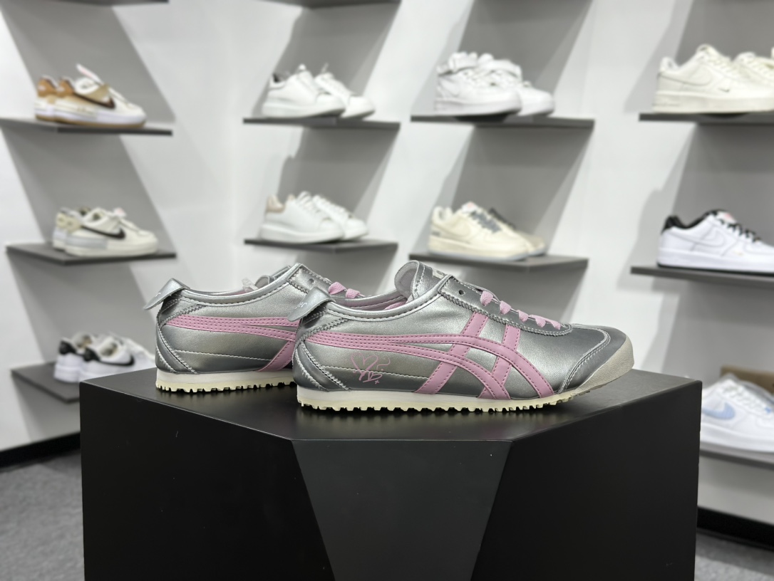160 鬼塚虎/Onitsuka Tiger Mexico 66经典墨西哥系列低帮复古皮革慢跑鞋 THL7C2-9399