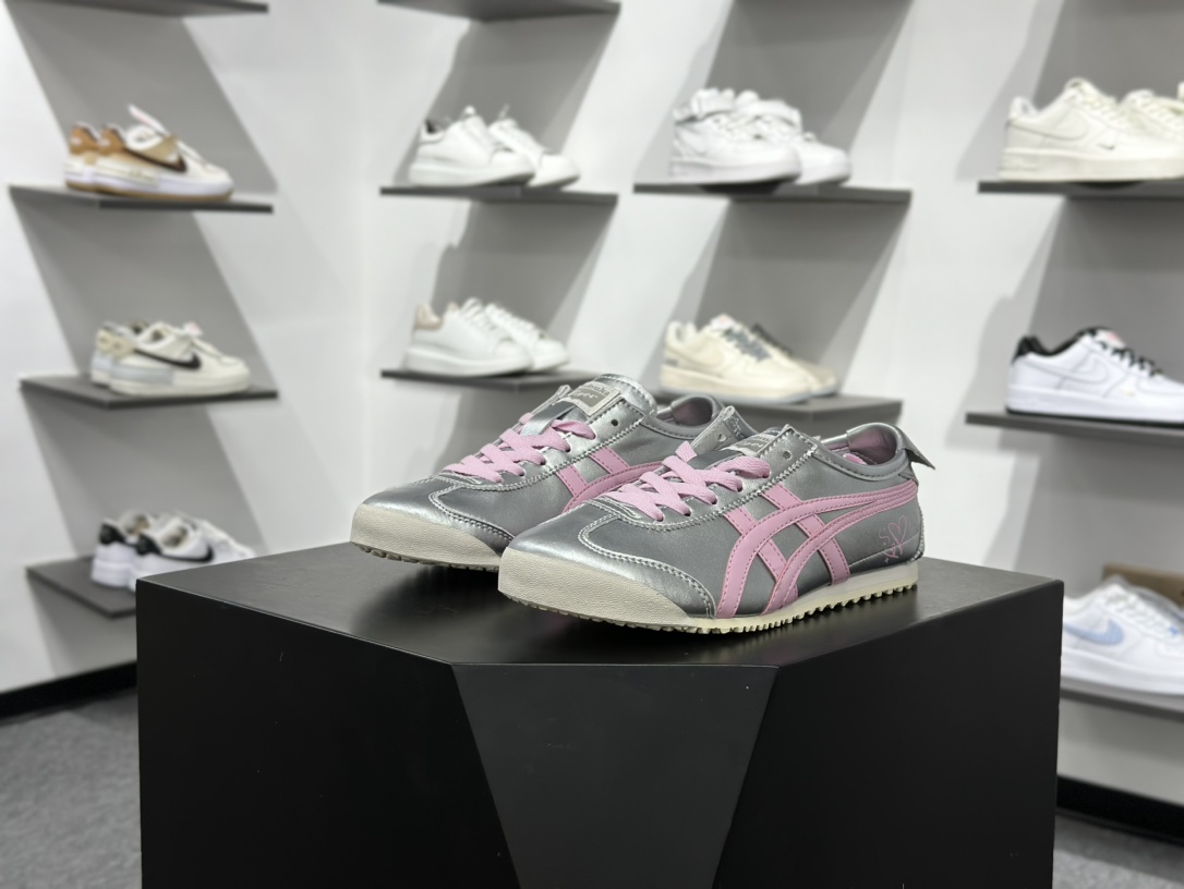 160 鬼塚虎/Onitsuka Tiger Mexico 66经典墨西哥系列低帮复古皮革慢跑鞋 THL7C2-9399