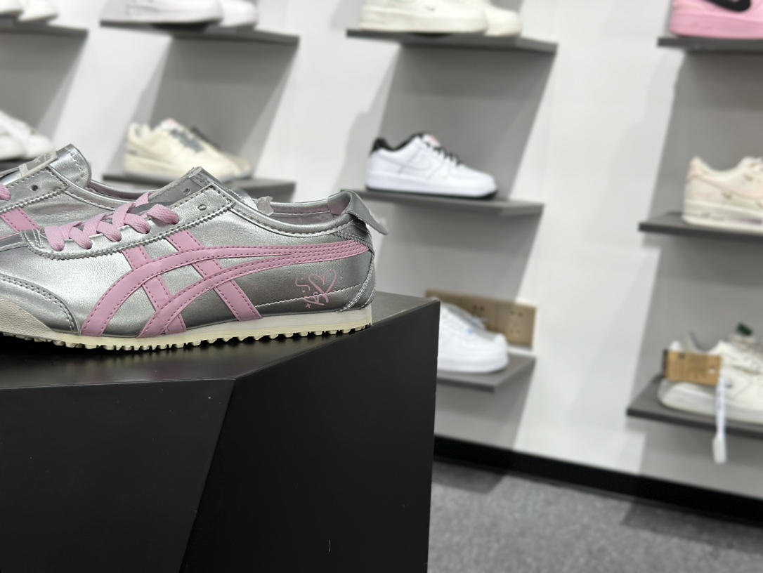 160 鬼塚虎/Onitsuka Tiger Mexico 66经典墨西哥系列低帮复古皮革慢跑鞋 THL7C2-9399