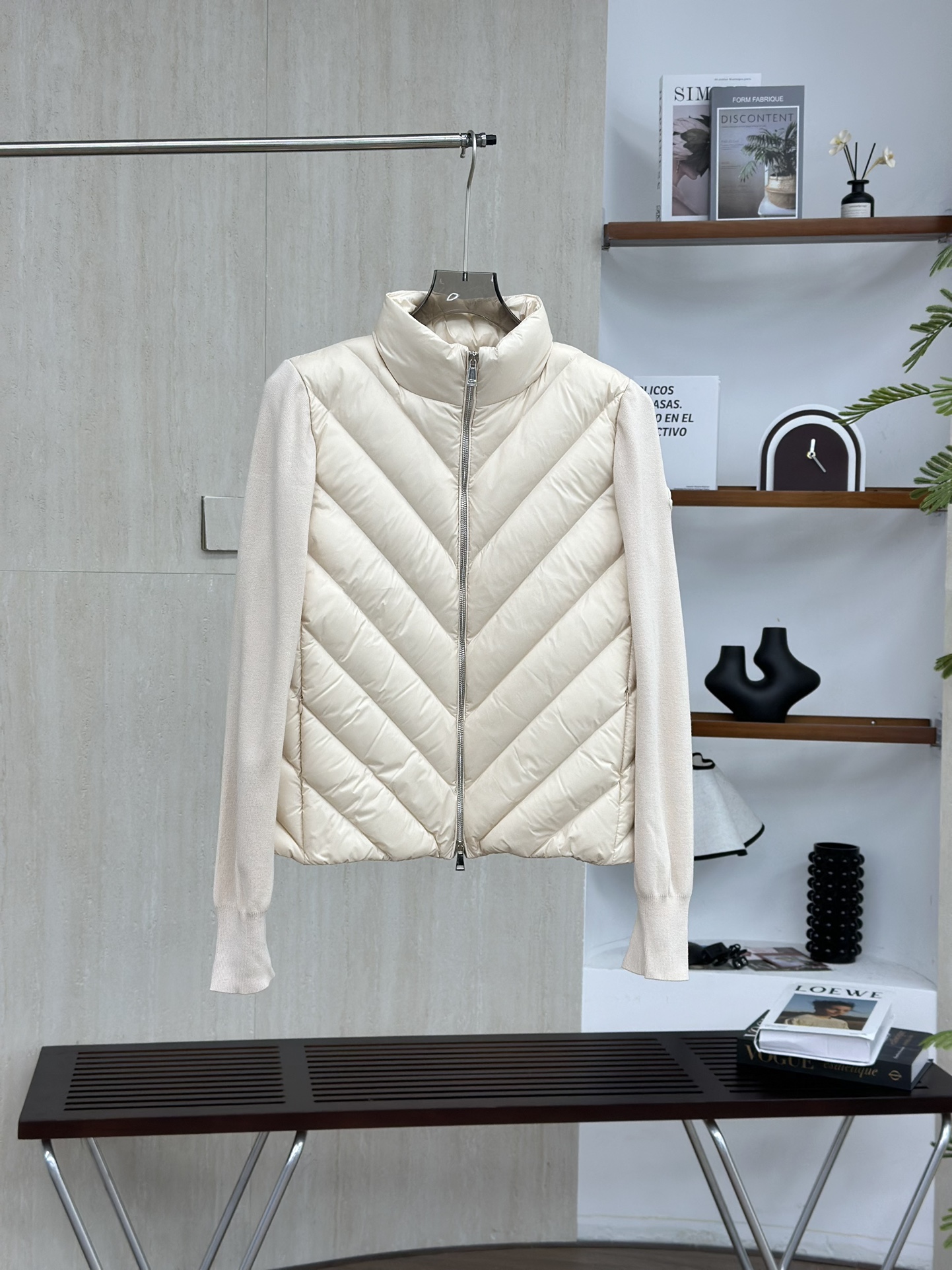 【07657】Moncler Knit Panel Down Jacket
