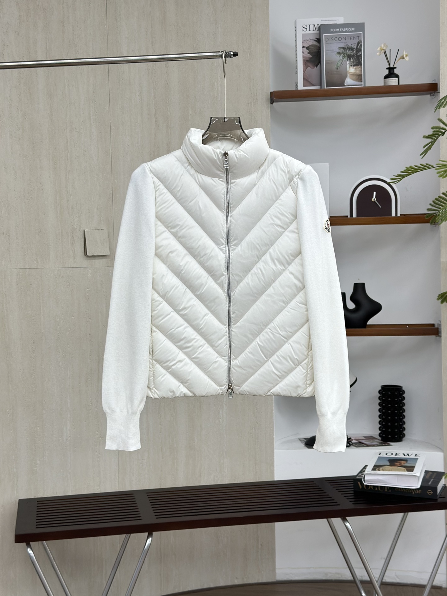 【07656】Moncler Knit Panel Down Jacket