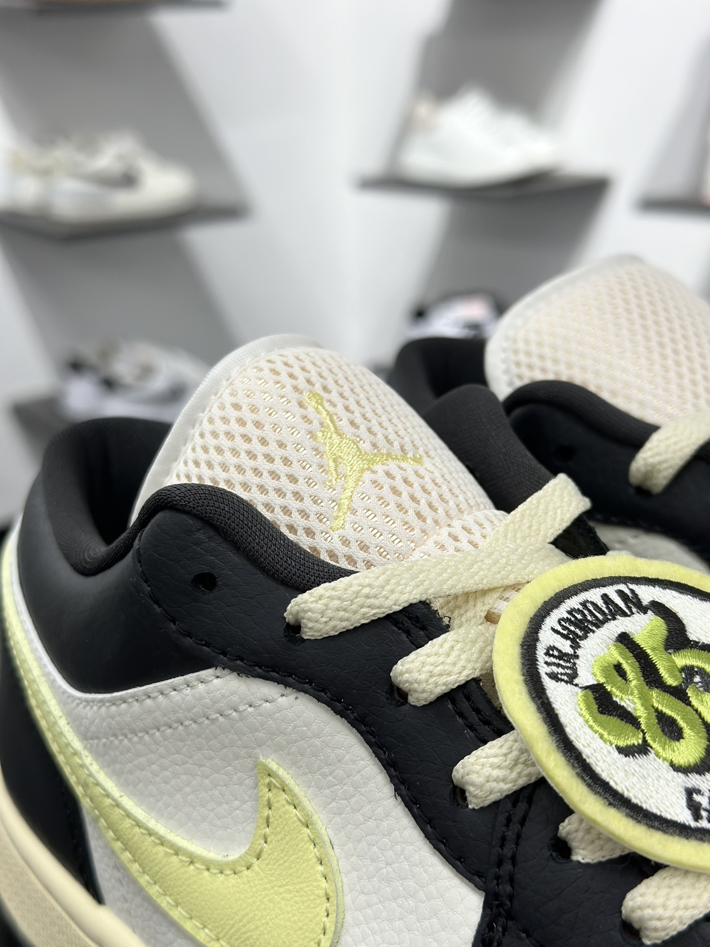 Air Jordan Low AJ1 乔1黑白绿 低帮文化休闲运动板鞋 HQ3009-003