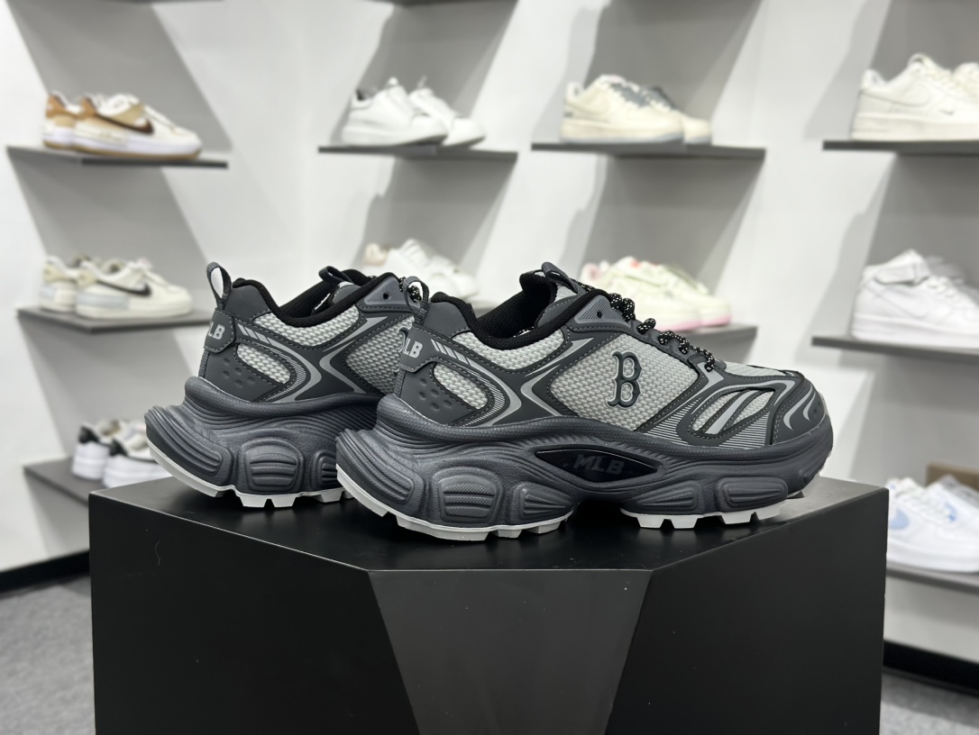 200 MLB Winner Chunky 百搭舒适休闲潮流运动厚底增高防滑耐磨 低帮 老爹鞋 3ASHW015N（GP007）