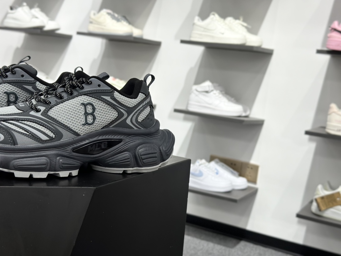 200 MLB Winner Chunky 百搭舒适休闲潮流运动厚底增高防滑耐磨 低帮 老爹鞋 3ASHW015N（GP007）