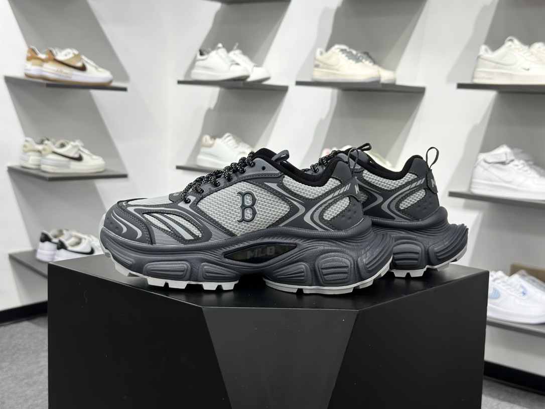 200 MLB Winner Chunky 百搭舒适休闲潮流运动厚底增高防滑耐磨 低帮 老爹鞋 3ASHW015N（GP007）