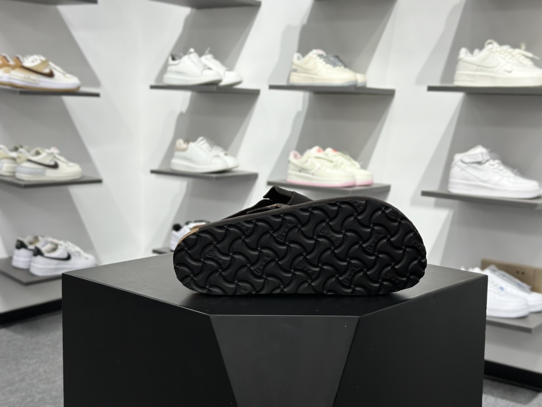 180 勃肯birkenstock经典半拖款9色 优质牛皮翻毛皮 木糠木屑贴合真皮垫脚大底