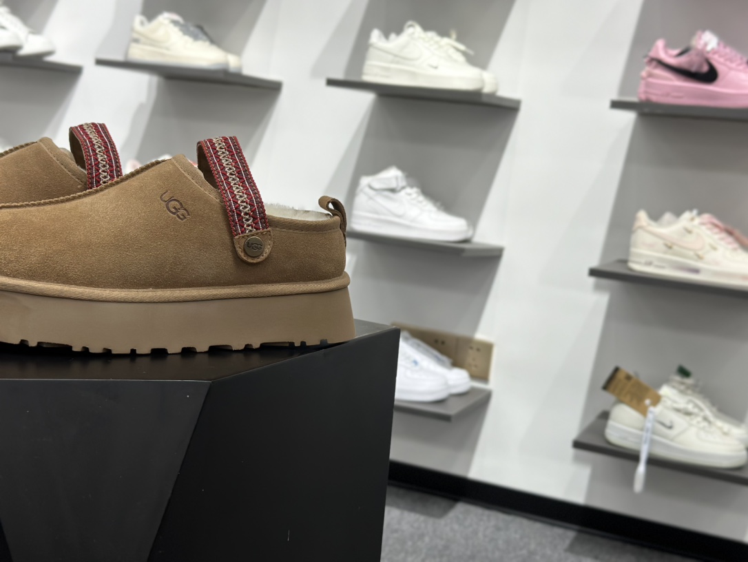 240 UGG 新民族风 半拖厚底4cm 2553 官网款23ss升级厚底民族风内里全羊毛厚底松糕增高