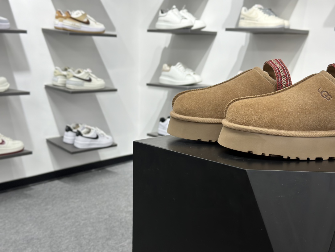 240 UGG 新民族风 半拖厚底4cm 2553 官网款23ss升级厚底民族风内里全羊毛厚底松糕增高