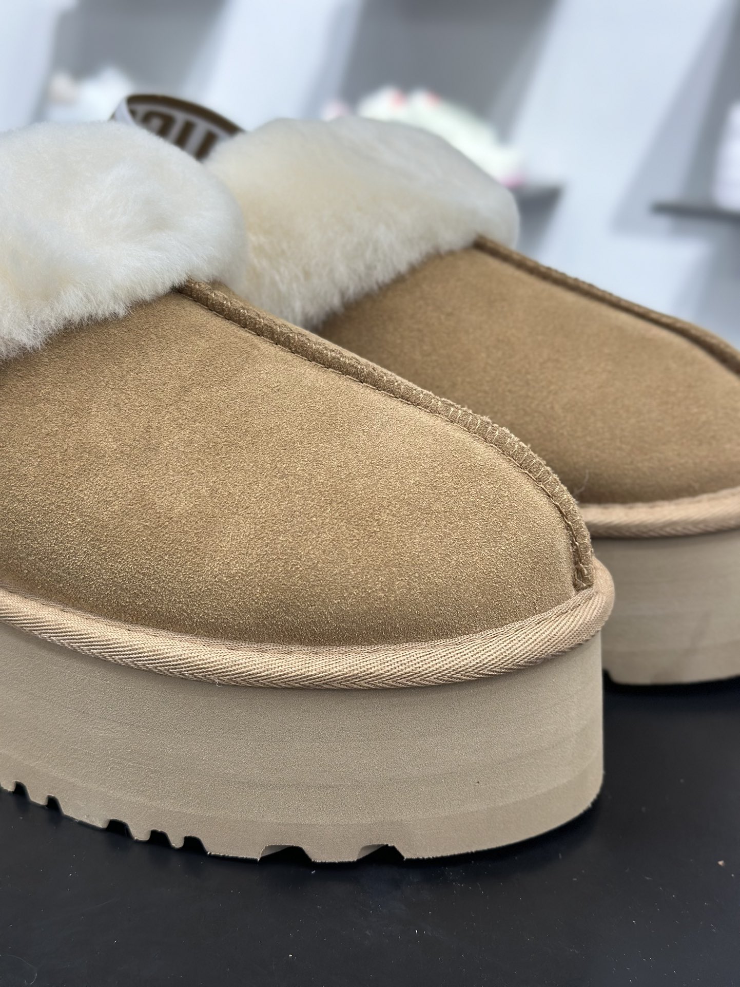 250 星拖 厚底5cm羊毛拖鞋（星拖plus版）包头款舒适 可居家 可外穿羊毛拖鞋