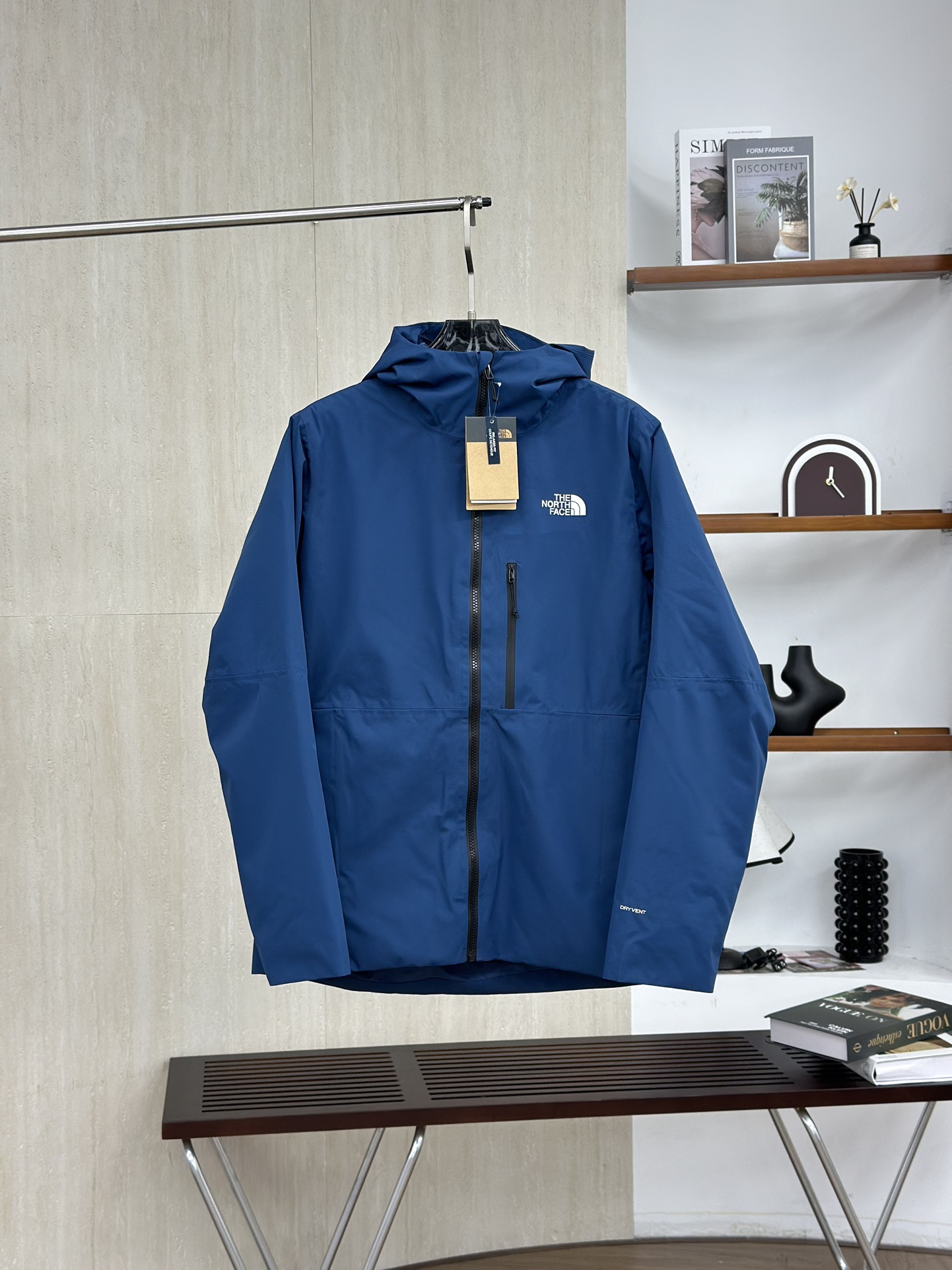 The North Face Blue 3-in-1 Detachable Outdoor Windproof Down Jacket