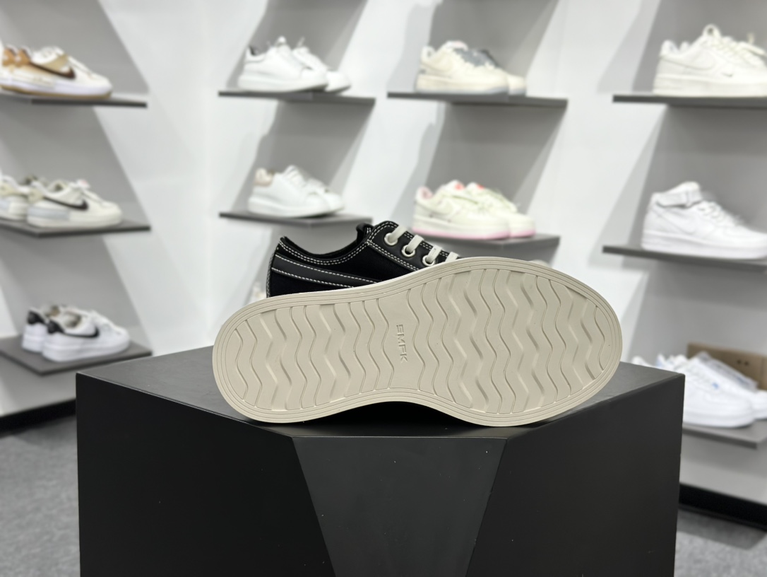 280 SMFK COMPASS METEOR ROVE流星经典款纯色做旧脏脏鞋球鞋 低帮厚底增高帆布鞋