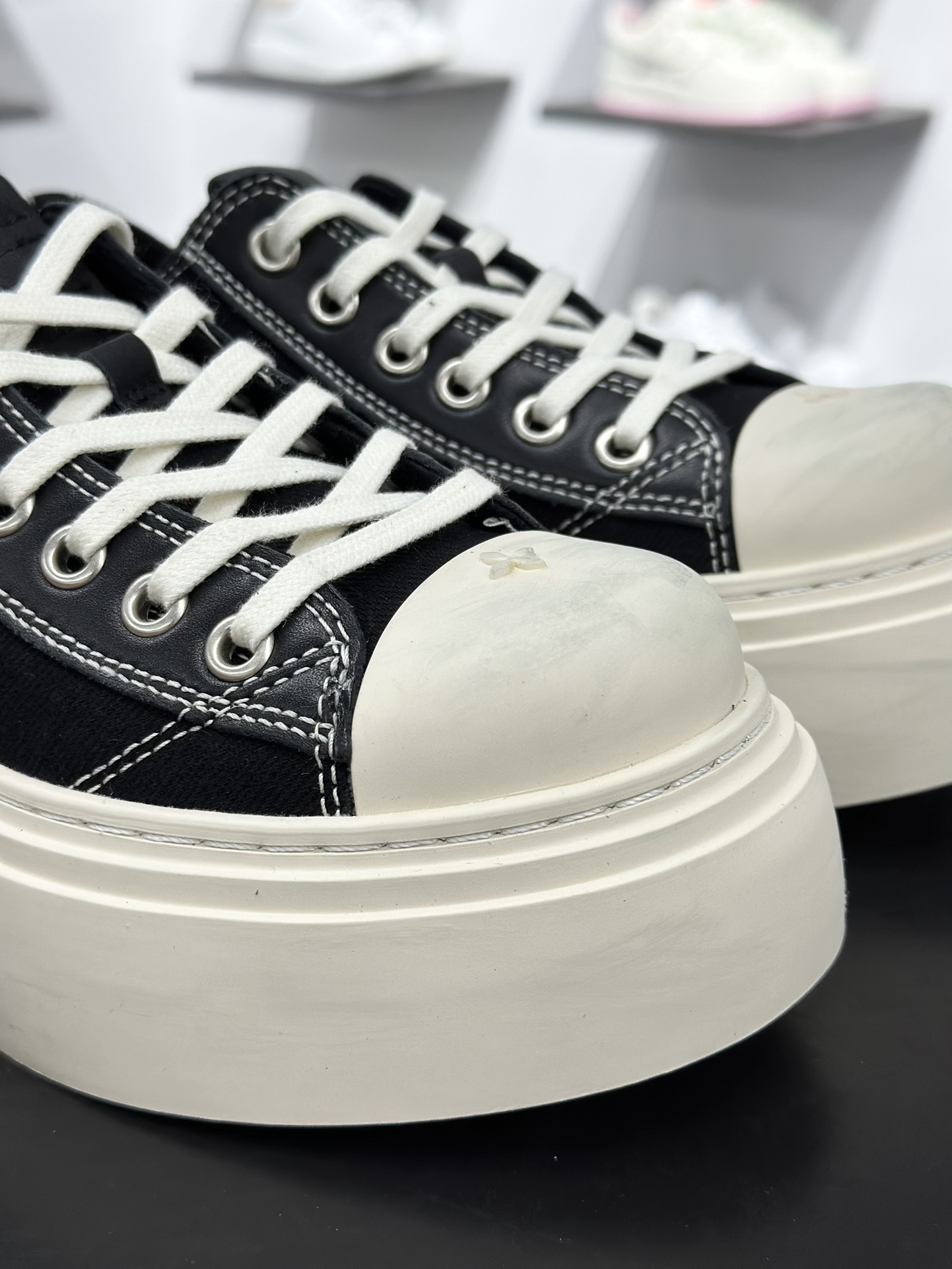 280 SMFK COMPASS METEOR ROVE流星经典款纯色做旧脏脏鞋球鞋 低帮厚底增高帆布鞋