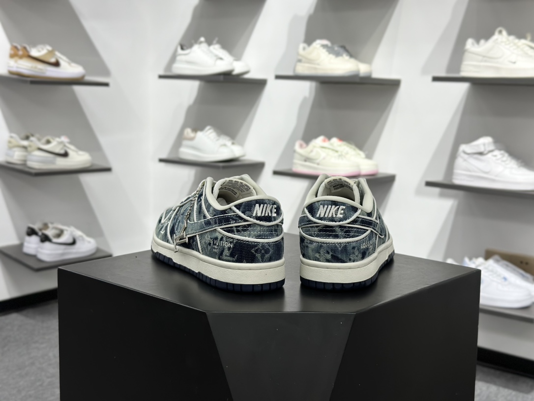 280 Nike SB Dunk Low LV联名 青蓝牛仔 高端定制 低帮休闲板鞋 SC0601-466