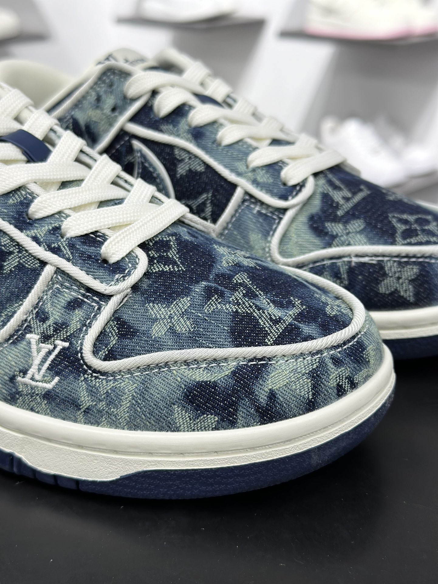 280 Nike SB Dunk Low LV联名 青蓝牛仔 高端定制 低帮休闲板鞋 SC0601-466