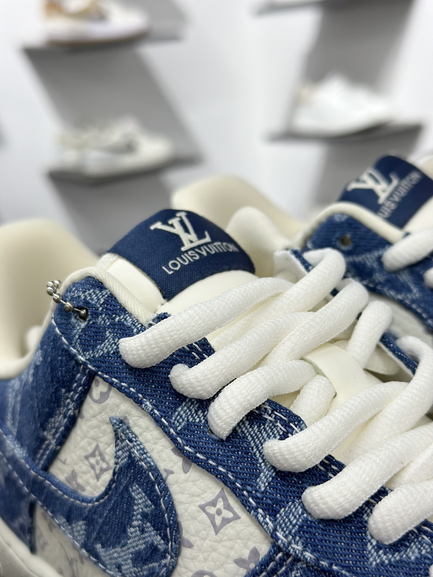 260 Nike Air Force 1‘07 Low LV联名 白海军蓝 空军一号低帮休闲板鞋 YF9511-813