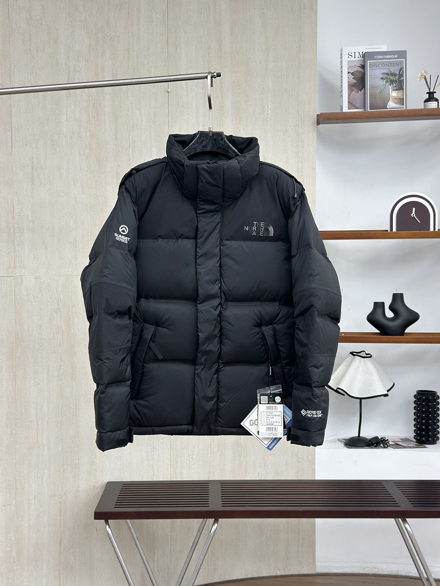 TNF/北面 23ss 巅峰极地GTX 拼色拉链连帽羽绒服