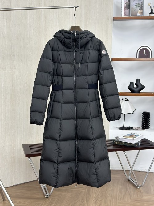 Moncler FW23 Long Hooded Down Coat - 'In-Flight Princess' Style 1 Moncler FW23 Long Hooded Down Coat - 'In-Flight Princess' Style