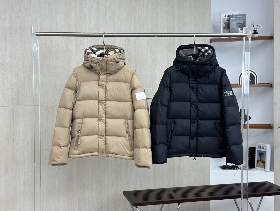 Burberry Detachable Sleeve Hooded Down Jacket | Vintage Check Lining | Unisex 2 i1759236061 2290 2