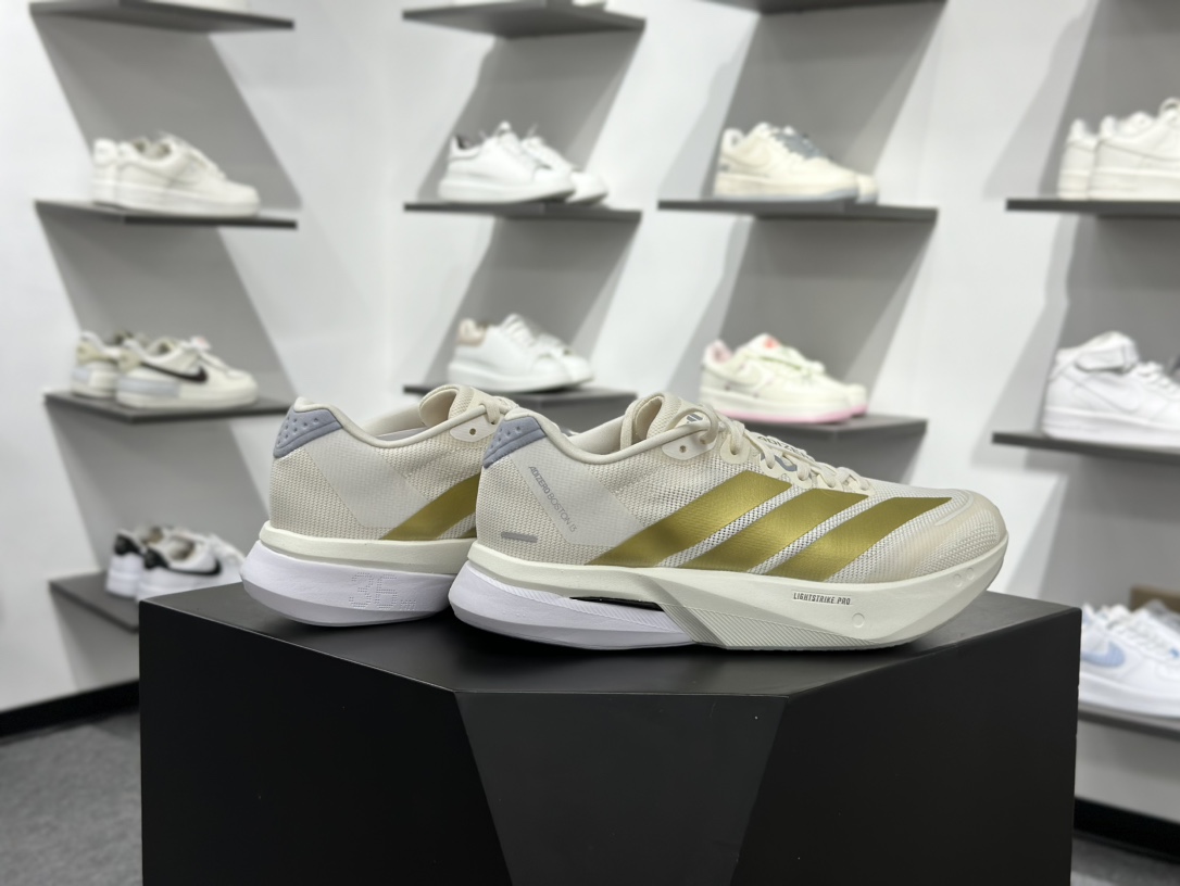 220 Adidas Adizero Boston 13 轻盈跑鞋 超轻发泡底 缓震透气跑步鞋 JS4947