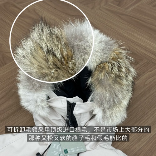Siberian Wolf Fur Trim Hooded Winter Coat with Detachable Fur Collar 1 Siberian Wolf Fur Trim Hooded Winter Coat with Detachable Fur Collar