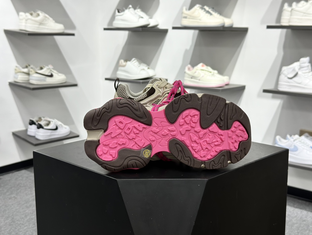 张艺凡同款GGCC反叛星球2025秋季新款做旧老爹鞋女厚底休闲鞋