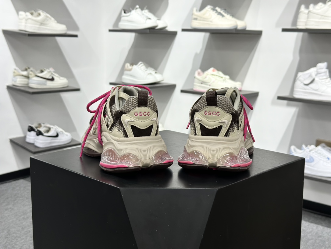 张艺凡同款GGCC反叛星球2025秋季新款做旧老爹鞋女厚底休闲鞋