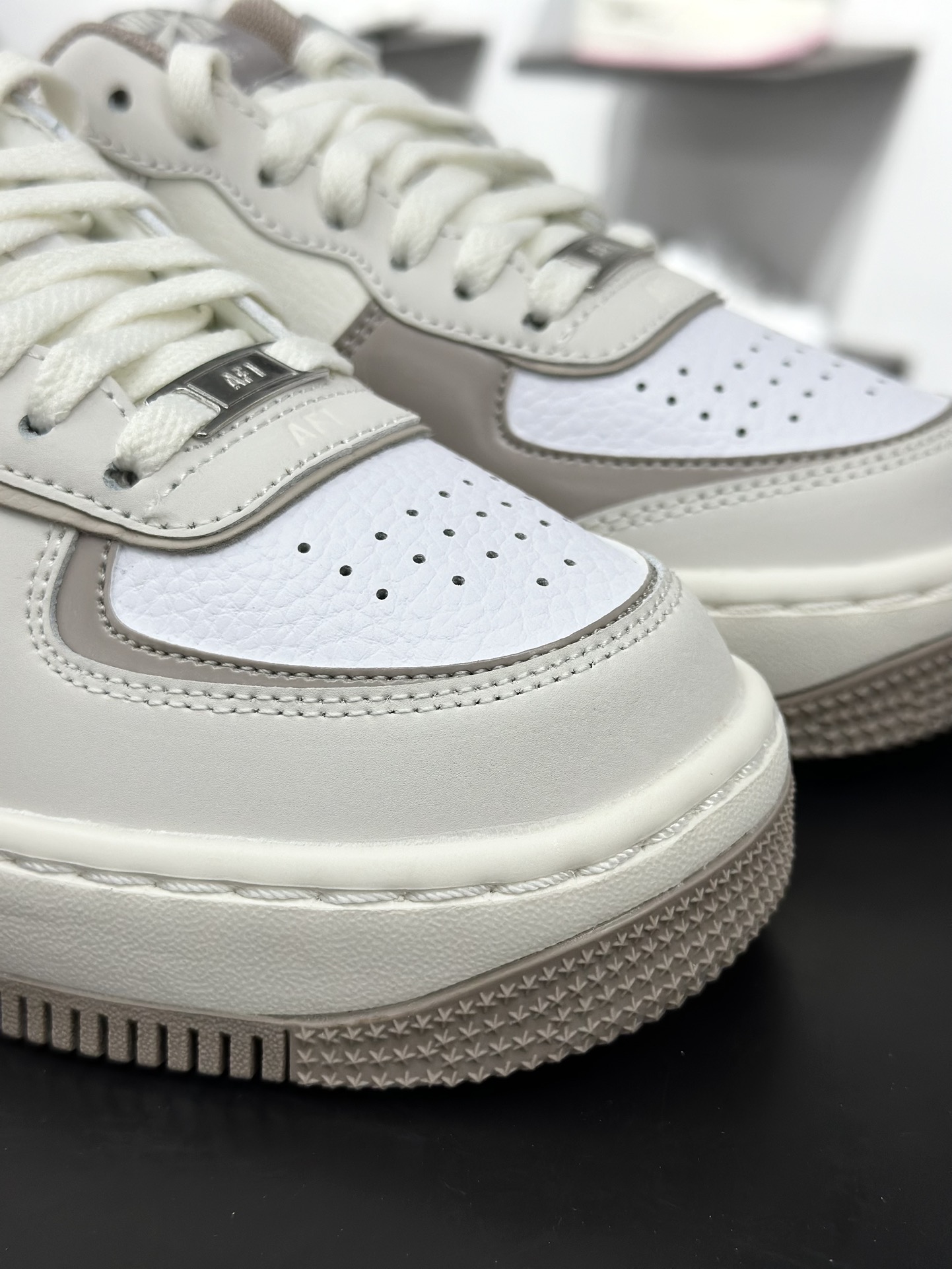 Air Force 1 Shadow 米棕蓝 轻量增高低帮百搭板鞋马卡龙 IO7594-101