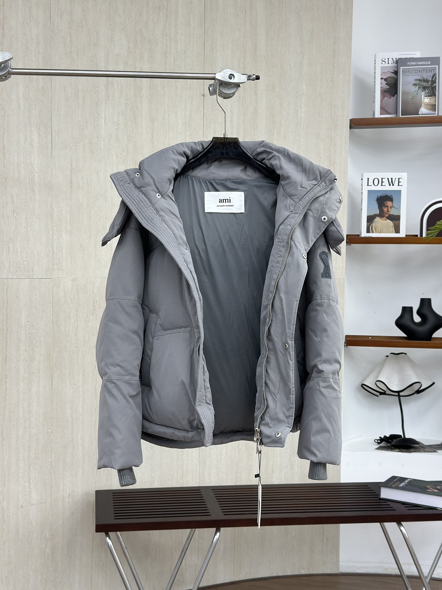 AMI Heart Logo Padded Down Jacket, Lightweight and Warm Outerwear 6 i1760865915 6415 1