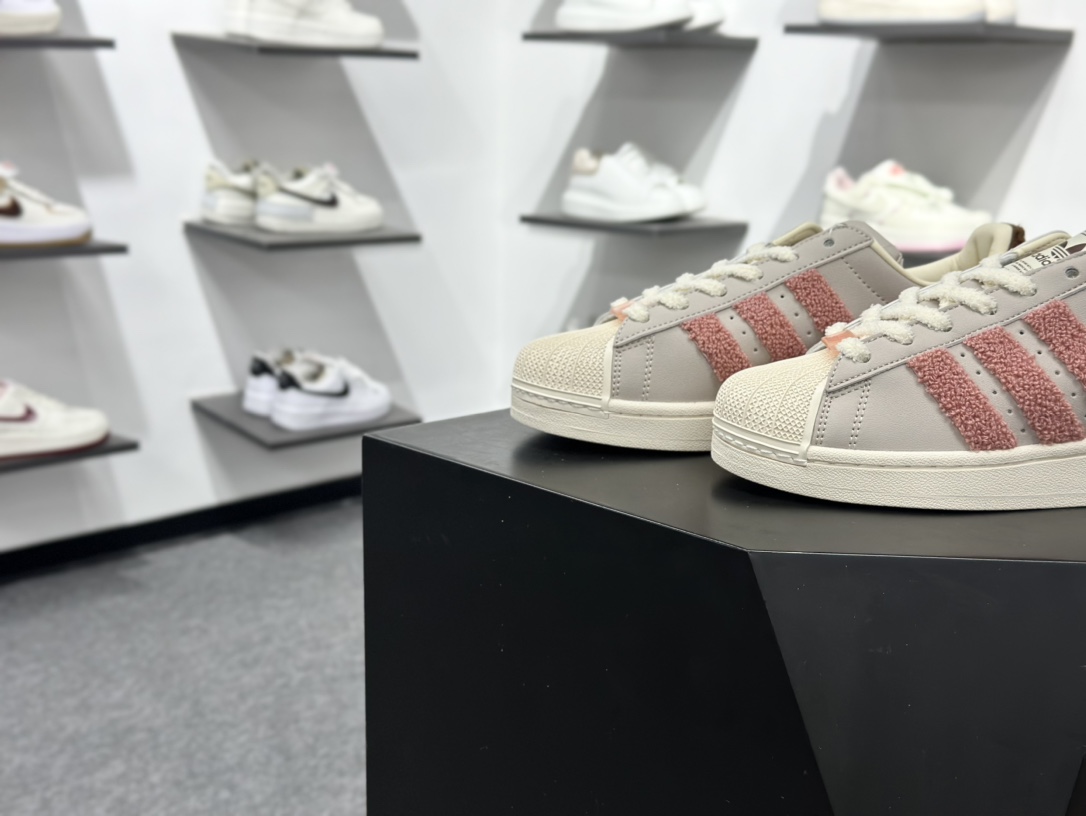 Adidas Originals Super 灰粉 JR6986