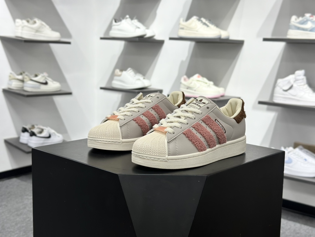Adidas Originals Super 灰粉 JR6986