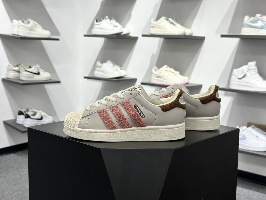Adidas Originals Super 灰粉 JR6986