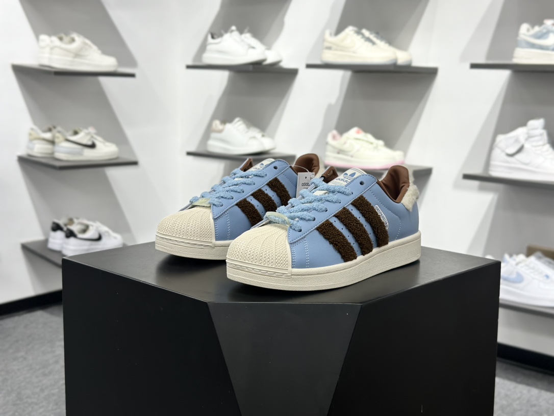 Adidas Originals Super 蓝棕 JR6987