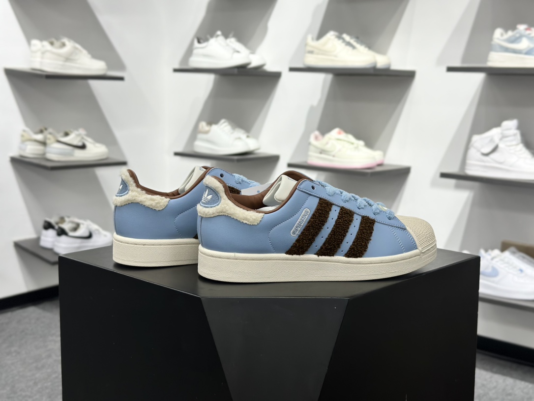Adidas Originals Super 蓝棕 JR6987