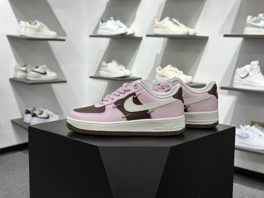 200 Air Force 1 '07 Low 粉棕四小钩 IO7595-211