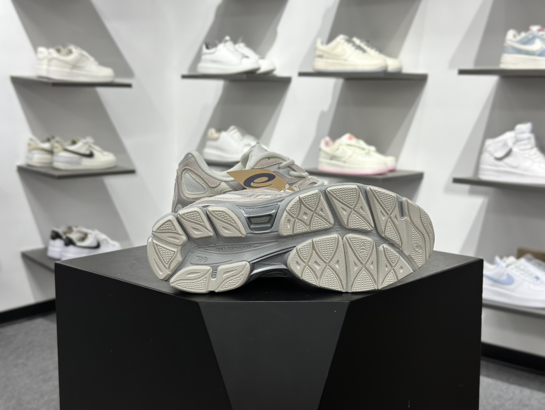 200 Asics Gel-N 复古单品 浅灰 亚瑟士新款厚底街头运动休闲鞋 1203A739-100