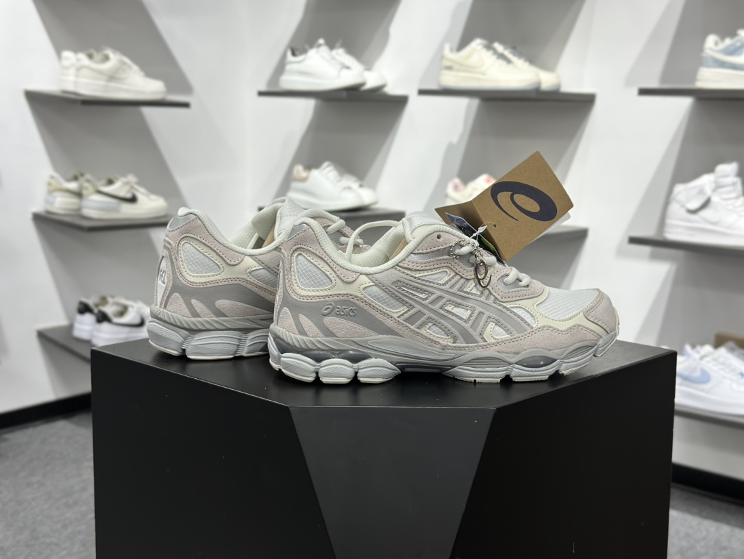 200 Asics Gel-N 复古单品 浅灰 亚瑟士新款厚底街头运动休闲鞋 1203A739-100