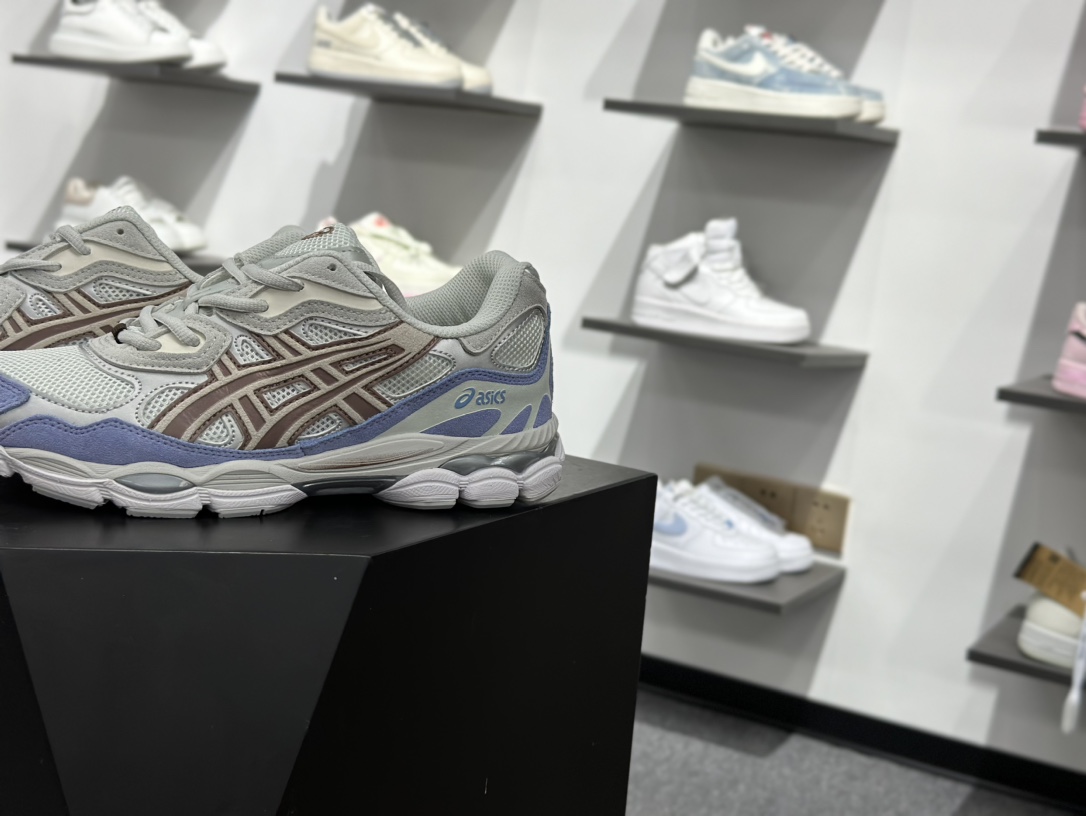 200 Asics Gel-N 复古单品 白蓝 亚瑟士新款厚底街头运动休闲鞋 1203A953-100