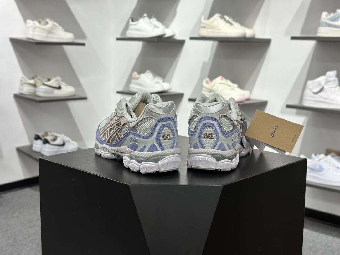 200 Asics Gel-N 复古单品 白蓝 亚瑟士新款厚底街头运动休闲鞋 1203A953-100