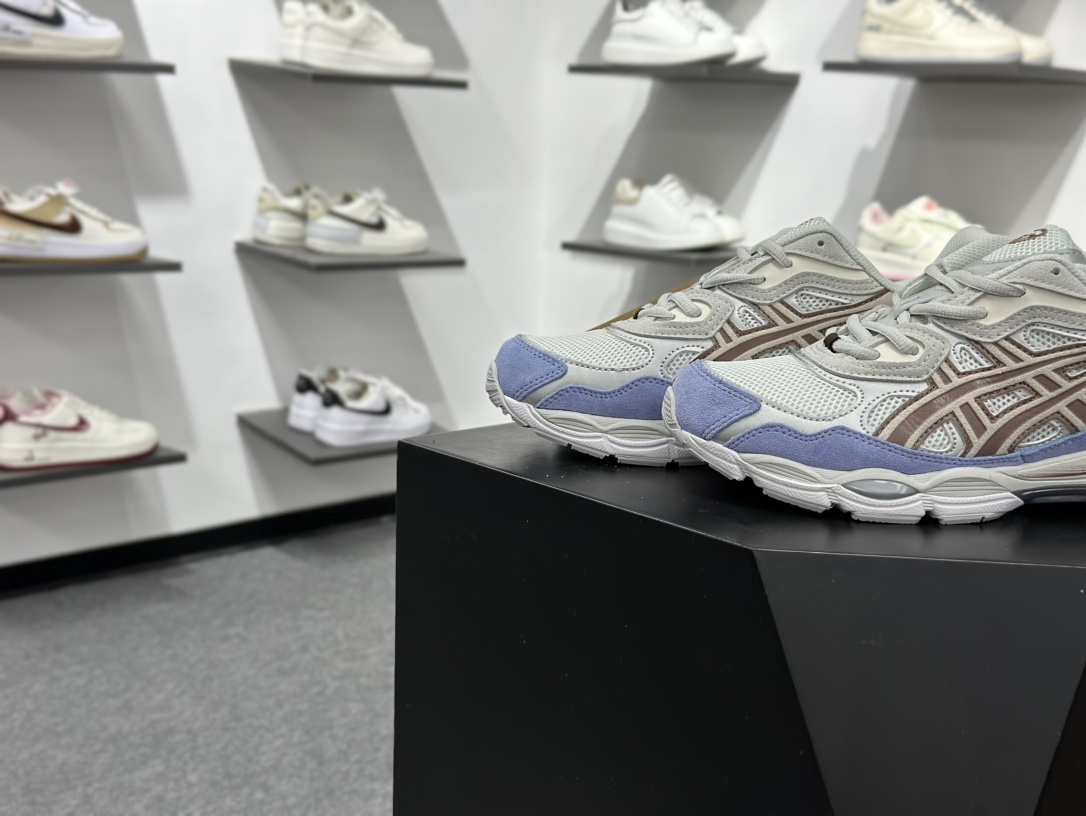 200 Asics Gel-N 复古单品 白蓝 亚瑟士新款厚底街头运动休闲鞋 1203A953-100