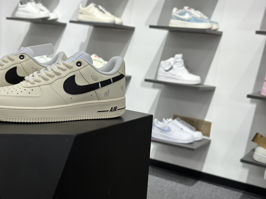 220 Nike Air Force 1 Low 07 佩斯利 皮革 WS 浸染涂鸦 米白 DD8959-100