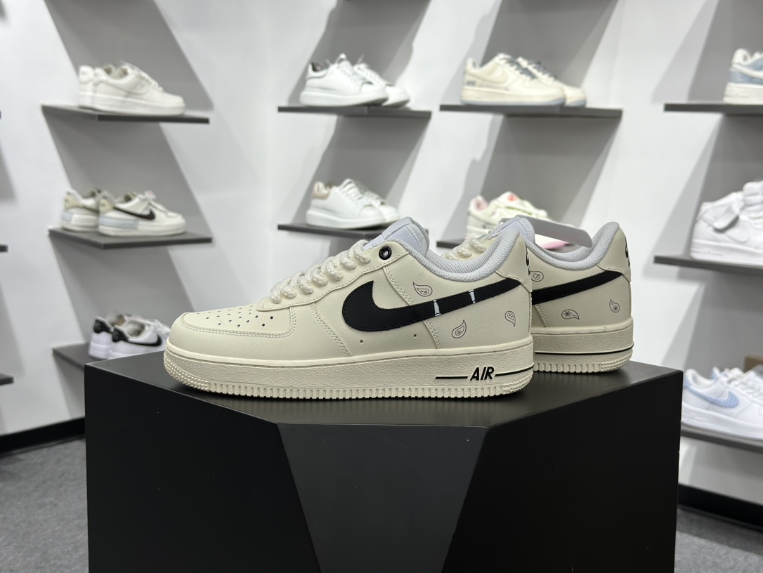 220 Nike Air Force 1 Low 07 佩斯利 皮革 WS 浸染涂鸦 米白 DD8959-100