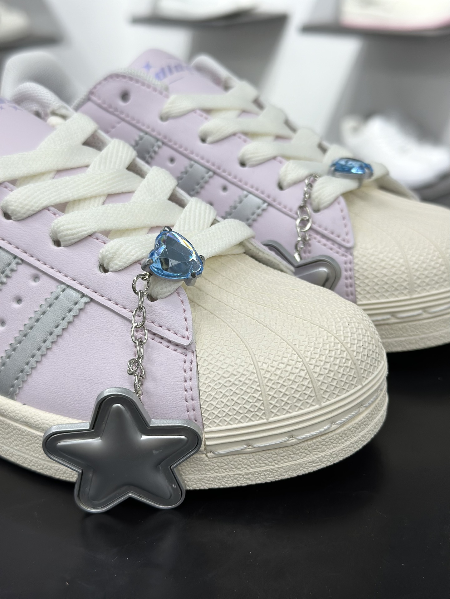 140 阿迪达斯/三叶草Adidas Originals Super II 浅紫 经典贝壳头 古着系列低帮百搭休闲运动板鞋 JQ8776