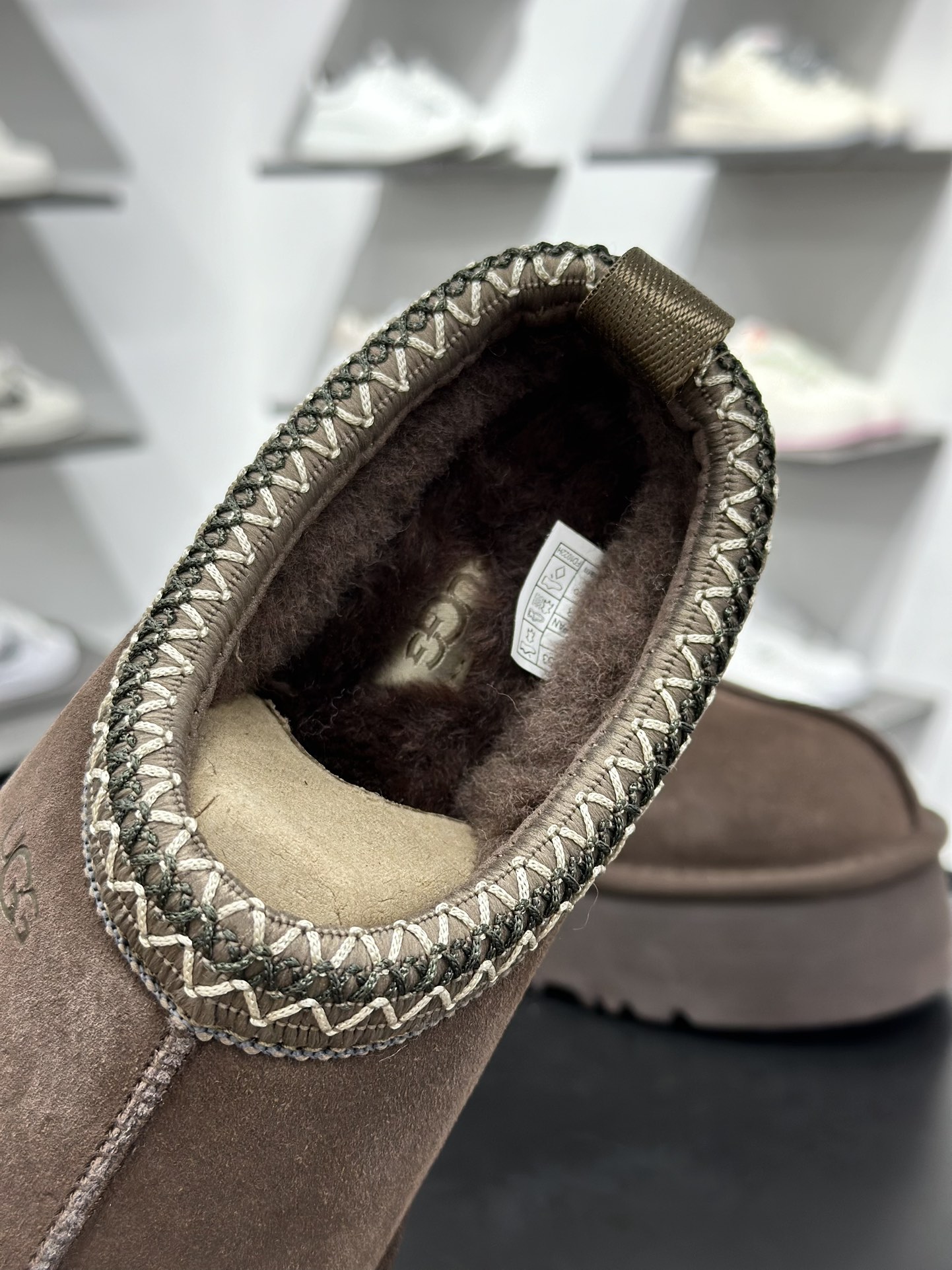 UGG 塔茨系列加厚款 穆勒风包头5CM半拖鞋