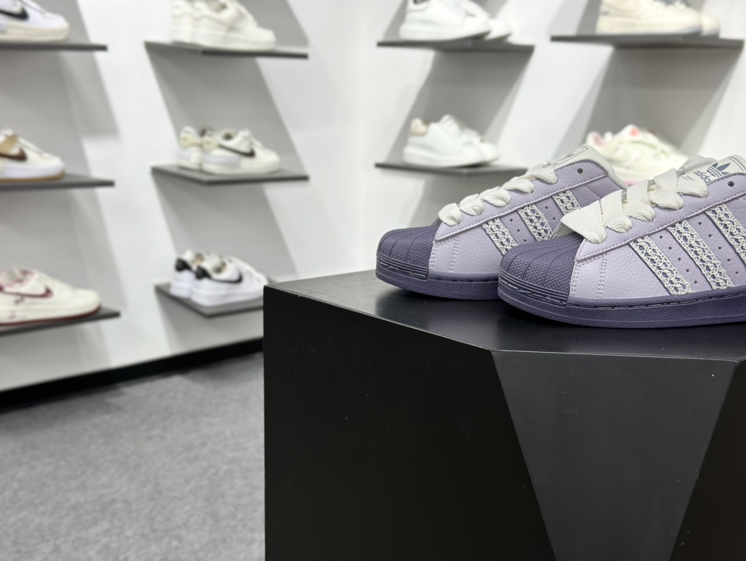 140 阿迪达斯/三叶草Adidas Originals Superstar II 经典贝壳头古着系列低帮百搭休闲运动板鞋 KJ4210