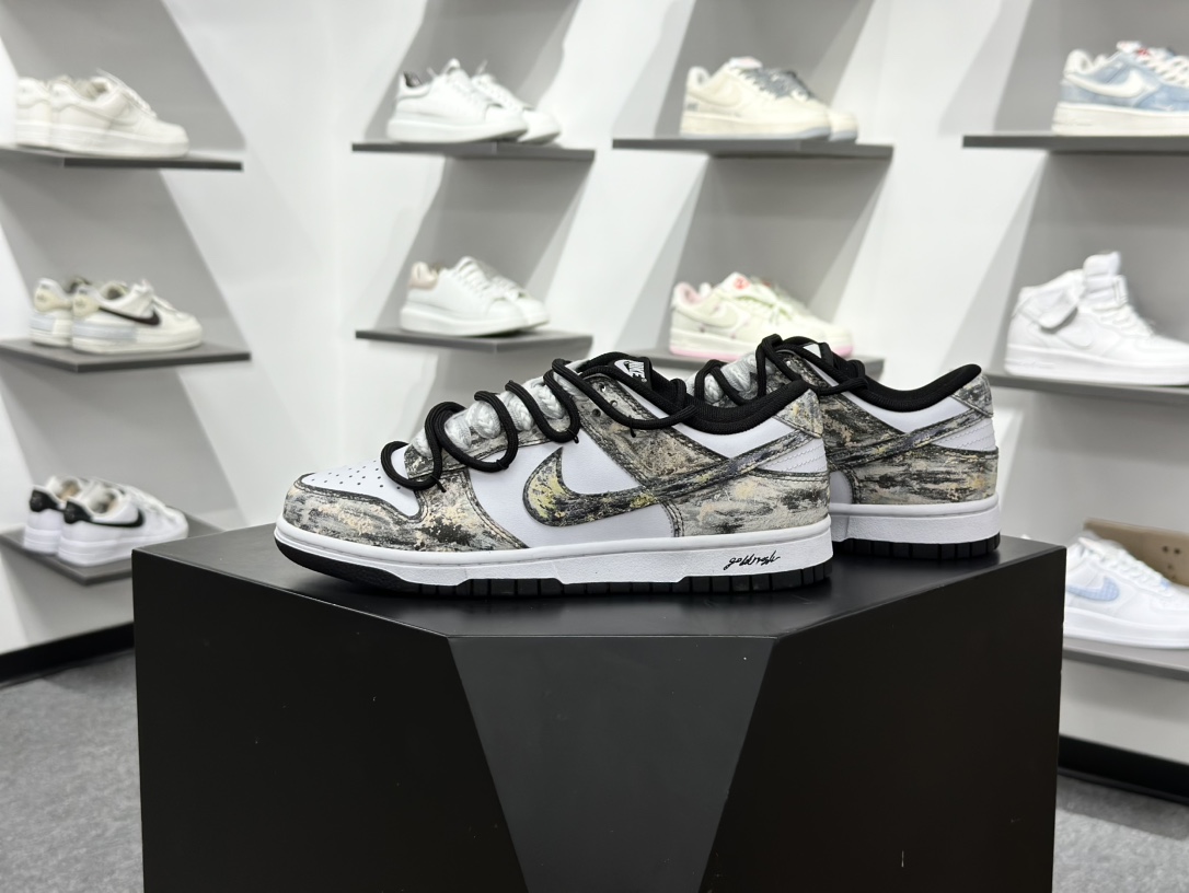 Nike SB Dunk Low 淘金热 黑白金 HF5441-100