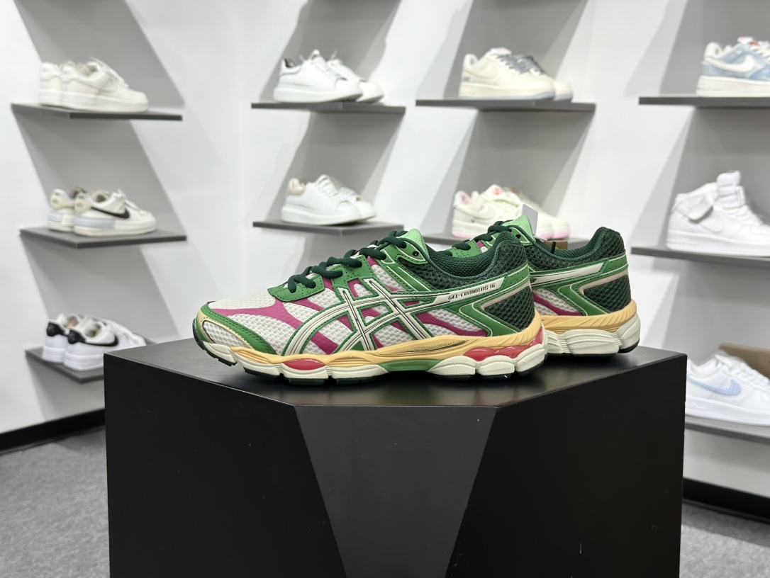 200 Asics Gel-Cumulus 16 亚瑟士 防滑耐磨 休闲运动鞋 1203A763-100