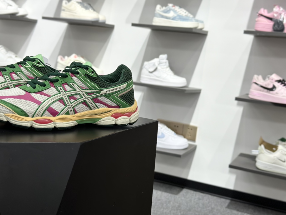 200 Asics Gel-Cumulus 16 亚瑟士 防滑耐磨 休闲运动鞋 1203A763-100