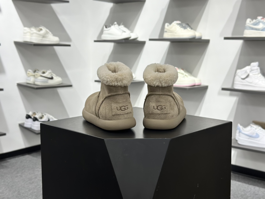 260 Ugg新款穆勒卷毛土豆靴 韩气满满秋冬厚松糕底短筒雪地靴棉鞋胖胖的鞋头