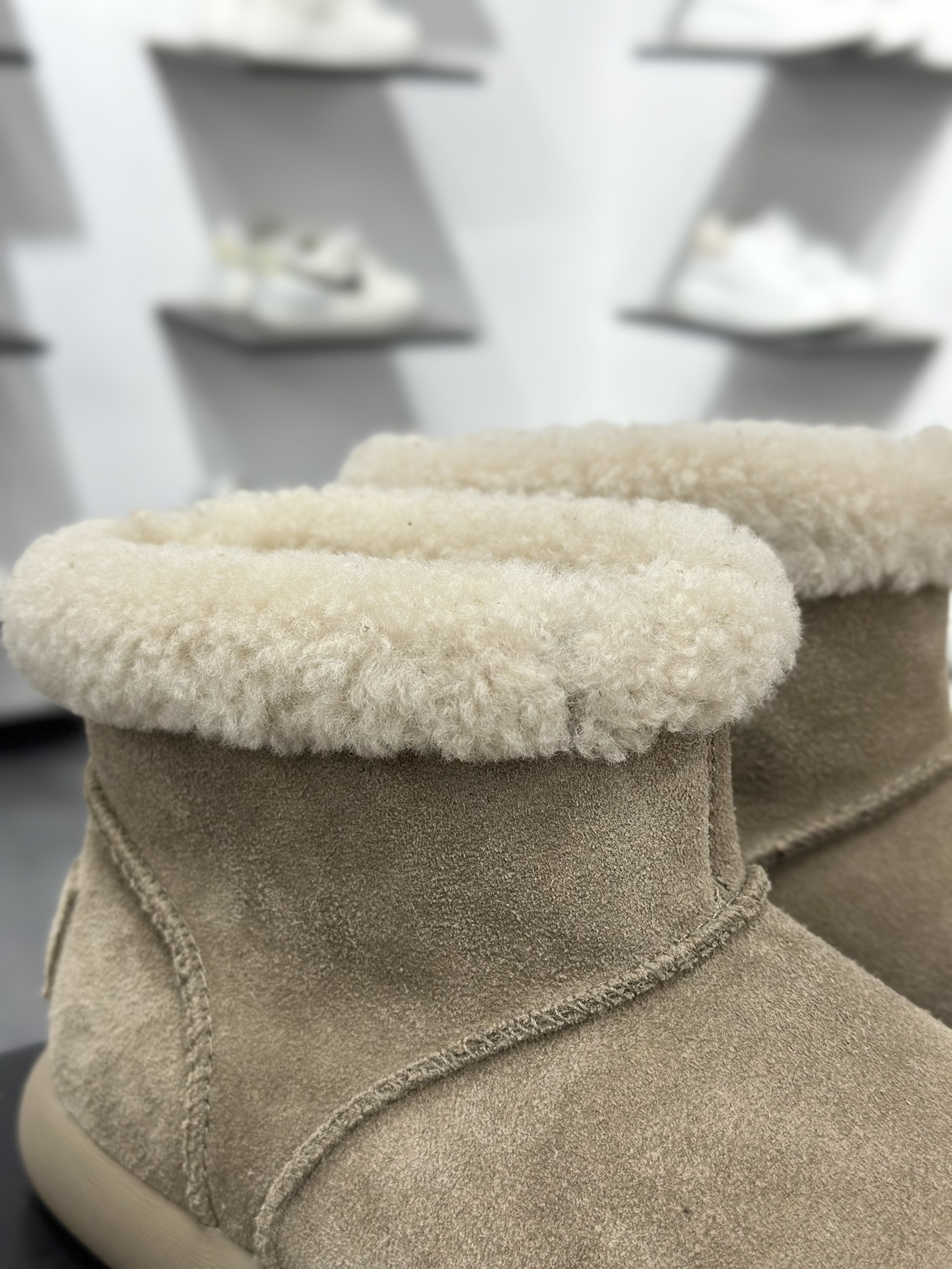 260 Ugg新款穆勒卷毛土豆靴 韩气满满秋冬厚松糕底短筒雪地靴棉鞋胖胖的鞋头